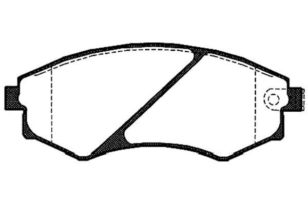 KAVO PARTS Комплект тормозных колодок, дисковый тормоз BP-6557